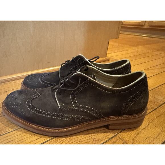 Trask Men’s 10.5 Wingtip Suede Oxford Brown Casual Dress Shoes 11M (men800 main image 8